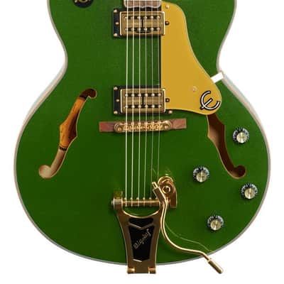 Epiphone Emperor Swingster Hollowbody Electric Guitar Forest Green Metallic image 3