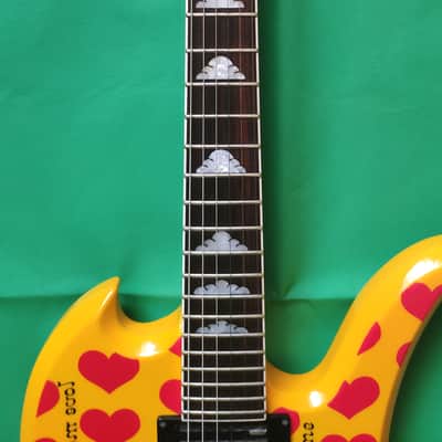 Fernandes / Burny MG-145S HY Yellow Heart Hide X Japan image 5