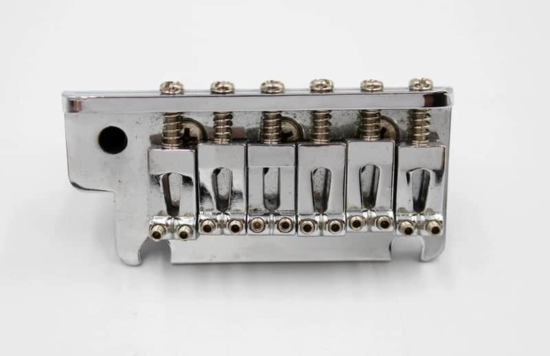 1980s-1990s Vintage Fender Stratocaster Standard Bridge ~CHROME~ STRAT USA Heavy BLOCK image 1