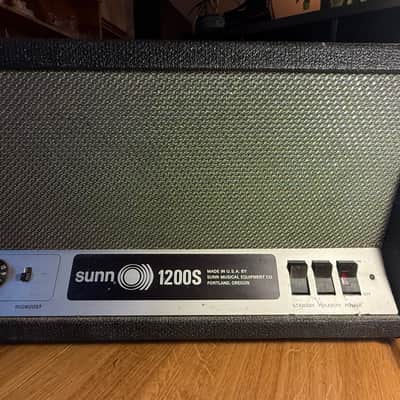 Sunn 1200S Head 1970s - Black image 3