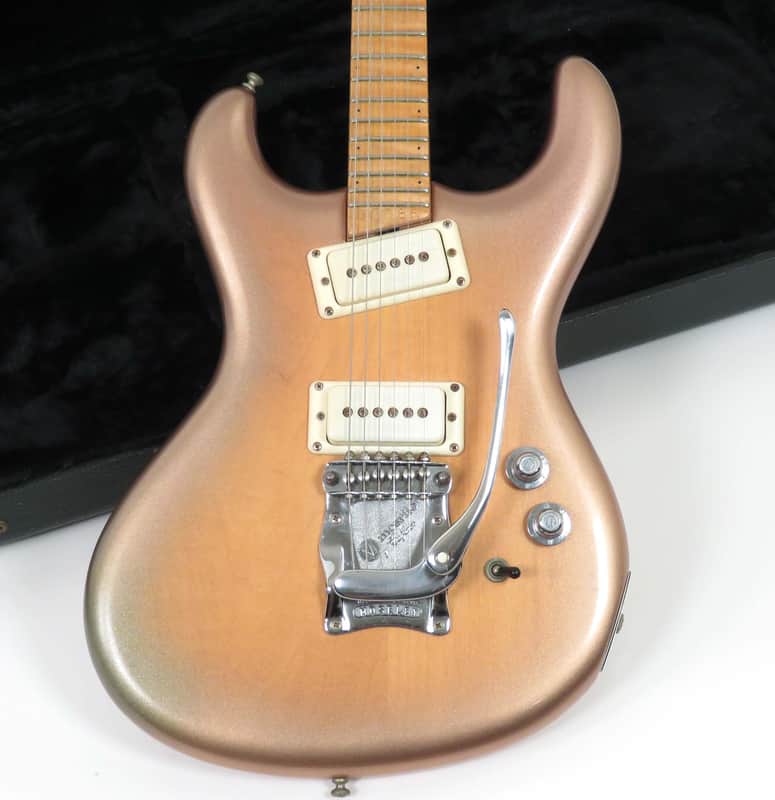 1988 Mosrite M88 - Goldburst Finish - Maple Cap Neck - Semi Mosley Signature - Original Case image 1