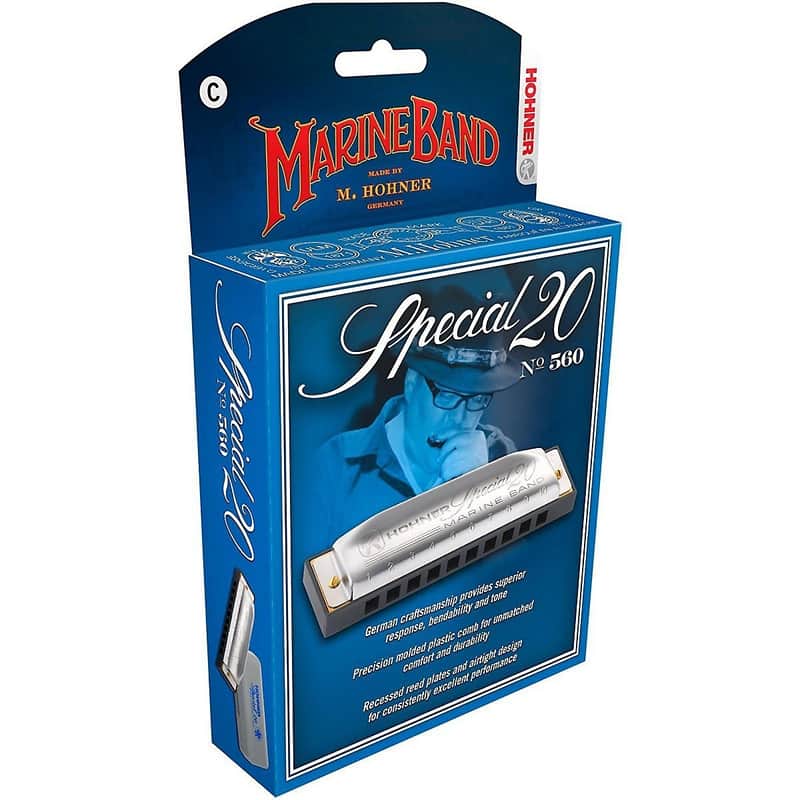 Hohner 560PBX-FSHARP Progressive Series 560 Special 20 Harmonica - Key of F#/Gb image 1