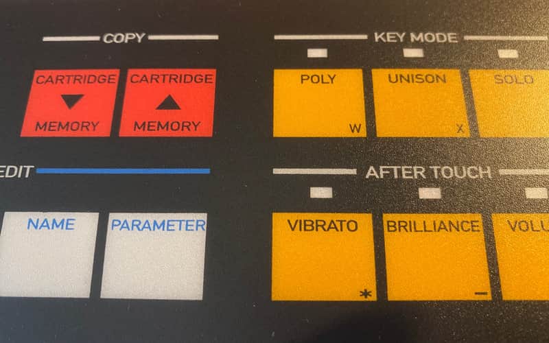 Roland JX8P FULL membrane replacement_Authentic Replica 2022 Grey imagen 1