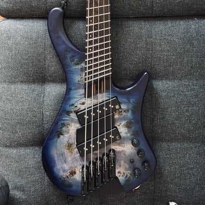 Ibanez EHB1505-MS Bass Workshop 2023 - 2024 - Pacific Blue Burst Flat image 1