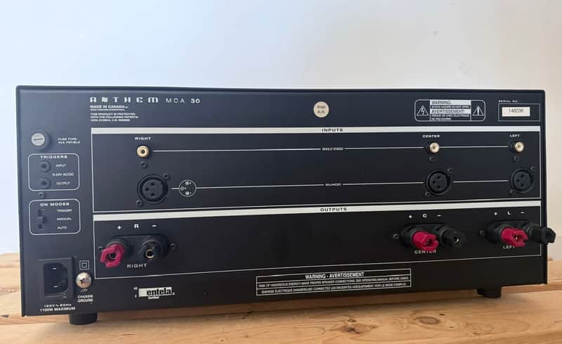 Anthem MCA 30 – High End 3Channel Power Amp – Excellent Condition