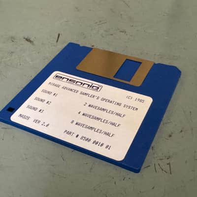 Ensoniq Mirage Advanced Sampler’s Operating System Floppy Disk 1980s image 2