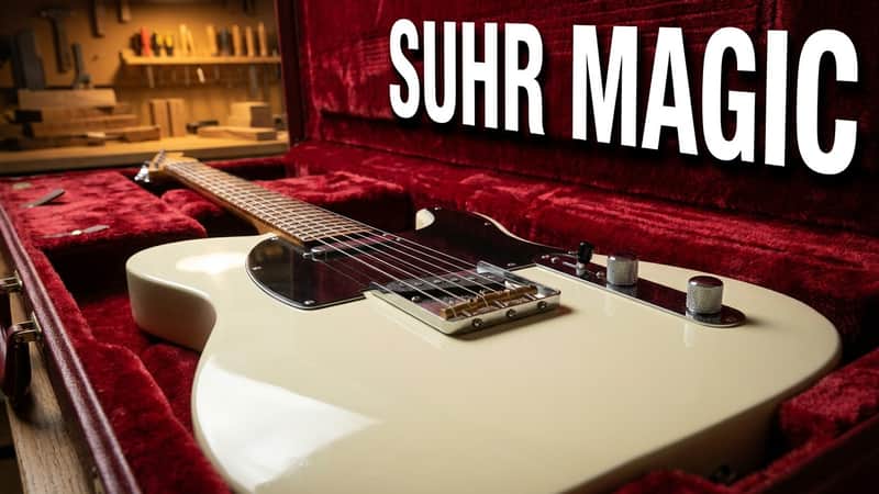 Custom Build Tele-Style Guitar, Suhr Pickups, Alabaster White Gloss Finish w/Black Binding image 1