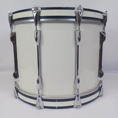 Yamaha 14x20" Field Corps Bass Drum 10-Lug MB820U Piano White Wrap Japan Vintage image 8