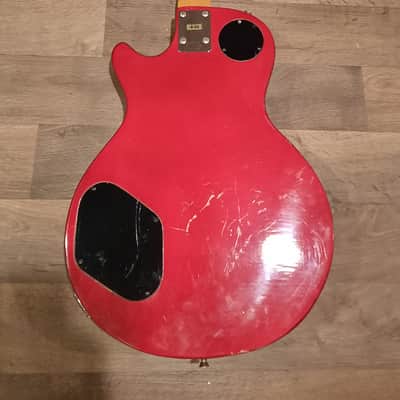 Harmony H-90 Single Cut Late 70s Lawwsuit Era Red Cherryburst image 11