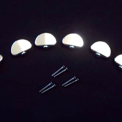Genuine Grover chrome kidney tuning machine buttons. Full size. FREE shipping! image 1