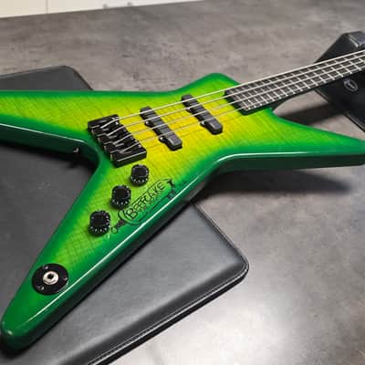 Washburn USA Dime Slime Bass EX GWAR MUSIC VIDEO TOUR STAGE PLAYED Pro Artist Owned Signed D3 Dimebag Darrell Pantera Signature DB2000 American Custom Shop Bass Guitar image 8