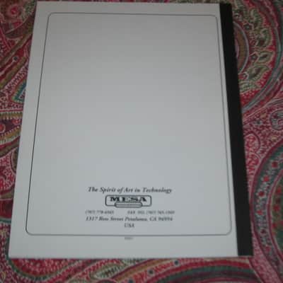 very near A+ (rarely handled) genuine Mesa Boogie Owner's Manual for Express Series 5:25 & 5:50  (NO amp included) from late 2000s/early 2010s, White Paper w/  Black Print/Graphics, 34 TOTAL pages Front Outer Cover to Back Outer Cover, 8 & 1/2" W x 11" H image 22