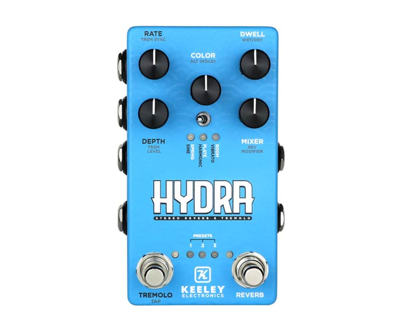 Keeley Hydra Stereo Reverb & Tremolo Pedal - Open Box image 1