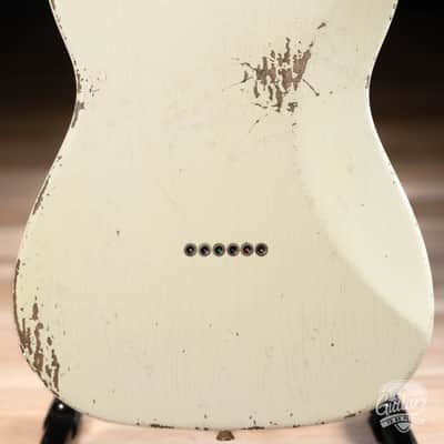 Shabat Lion Special Alder Humbucker Guitar w/ Ebony & Reverse Headstock – Cream image 7
