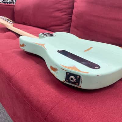 Slick SL50 T-Style Electric Guitar - Aged Surf Green image 15