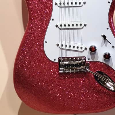 Custom Designed & Crafted Strat Style Big Flake Metallic Champagne Sparkle-Serial #079 2025 image 7