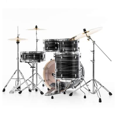 Pearl Export Graphite Silver Twist 5 Piece Drum Kit including PX Cymbals (20", 10", 12", 14", 14" Snare) image 5