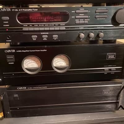 Carver A-500x black 2 channel amplifier image 2