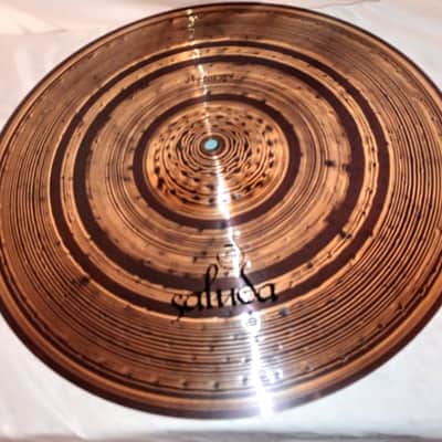 SALUDA (hard to find) PROTOTYPE DARK THIN HAND-HAMMERED 17" CRASH/RIDE FREE SHIP TO C-USA! image 1