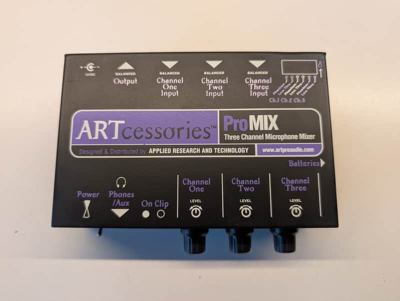 ART ProMix 3-Channel Microphone Mixer image 1