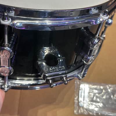 Sonor AQX 14x5.5 Snare Drum – Black Midnight Sparkle | Floor Model | w/ New Snare Wires image 9