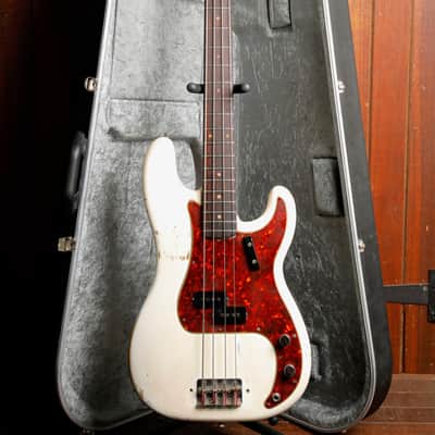 Fender 1963 Precision Bass Olympic White Vintage Pre-Owned image 2