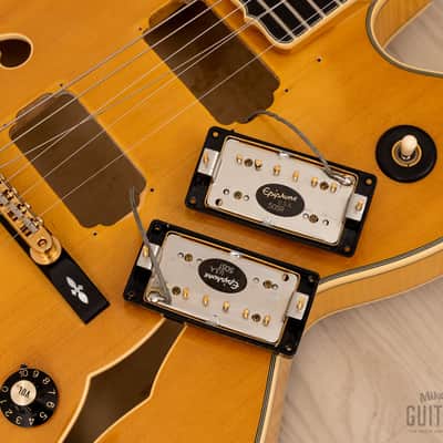 2003 Epiphone Elitist Byrdland Archtop, Near-Mint w/ Open Book Headstock, USA Pickups, Case & Tags, Japan Terada image 18
