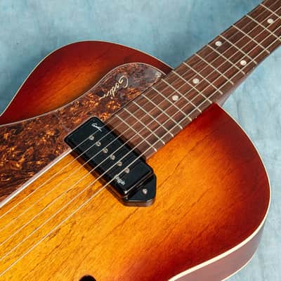 Godin 5th Avenue Kingpin P90 Left-Handed Cognac Burst 2026 Hollowbody Electric Guitar No Bag/Case image 4