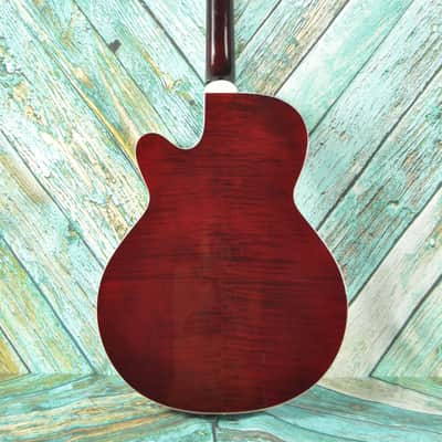 Takamine G Series Acoustic Electric Guitar EG540C w/ SKB Hard Shell Case Red Flamed image 5