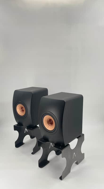 8" Steel Desktop Speaker Stands image 1