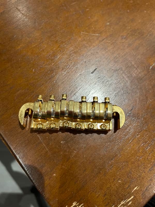 Babicz FCHTOMCH Full Contact Tune-O-Matic Bridge/Tailpiece Gold image 1
