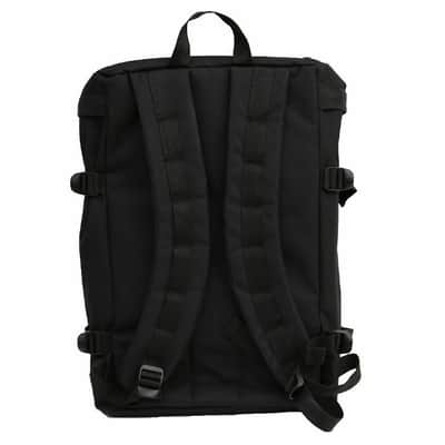 DMC Technics Vinyl Record DJ Utility Backpack 25 (black with silver embroidered logo) image 3