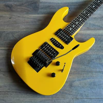 1990's Bill Lawrence Japan VR-803 HSH Superstrat (Canary Yellow) image 1
