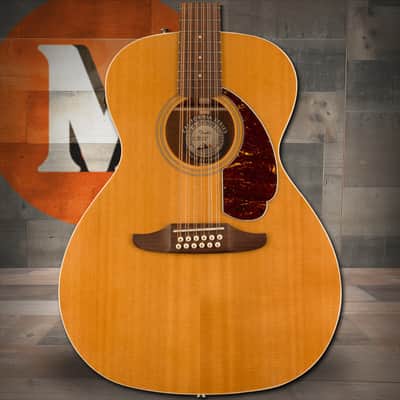 Fender Villager 12-String, Walnut Fingerboard, Tortoiseshell Pickguard - Aged Natural image 1