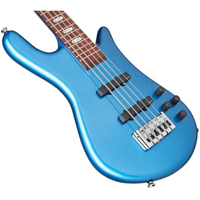 Spector Euro 5 Classic Bass Guitar - Metallic Blue Gloss image 5