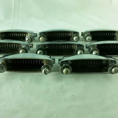 *Gretsch 8x Snare Drum Lugs Round Badge RB Vintage Chrome Circle/Star 50s/60s VG - Fair / 6.95/24.95 image 4