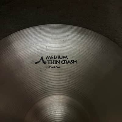 Zildjian 18" A Series Medium Thin Crash Cymbal 1982 - 2012 - Traditional image 3