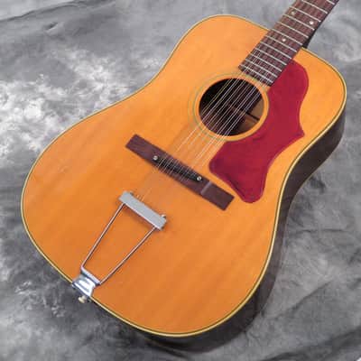 1968 Epiphone FT-112 Bard Natural 12 String Acoustic Guitar ~ Gibson Made like B-45-12 image 6