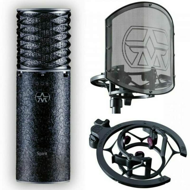 Aston Microphones Spirit Black Multi-Pattern Condenser Bundle image 1