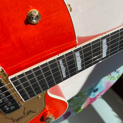 Gretsch G6120DE Duane Eddy model 1997 desert sunrise (rouge orangé) image 5
