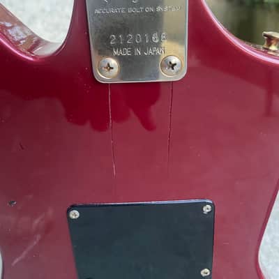 Aria II Delux Custom Explorer 1980s - Burgundy image 20