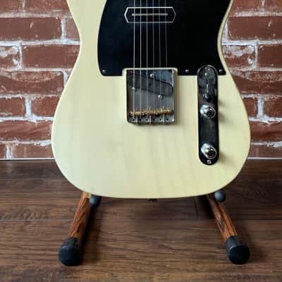 Mario Guitars T-Style 2020/New, Nocaster Blonde w/ AAA 1/4" Sawn Flame Maple Neck (5lbs 9oz) Authori image 4