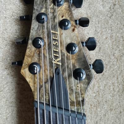 Kiesel/Carvin KM8 Kiesel 70th Anniversary Premium Multiscale 8 String Guitar 2016 Natural Buckeye Burl image 7