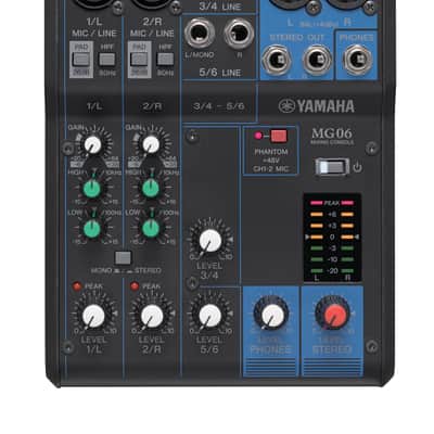 Yamaha MG06 6 Channel Mixer image 1