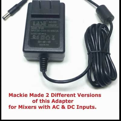 LASE Replacement Power Supply Mackie Mix5, Mix8, Mix12FX Mixer -18V DC (SP-M18) image 1