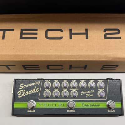 Tech 21 SansAmp Character Plus Series Screaming Blonde With Box 2022 - Present - Green / Black image 1