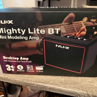 NuX Mighty Lite BT 3-Watt Desktop Bluetooth Guitar Combo 2020s - Black image 2
