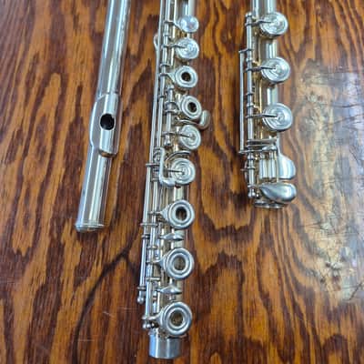 Altus A1007 professional flute  - open hole, b-foot, offset G, split E, sterling silver head and body, image 9