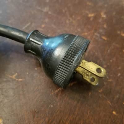 Belden Original Vintage Victor, Bell & Howell Round Rubber Electric Power Cord 1940s - 1950s - Black image 2
