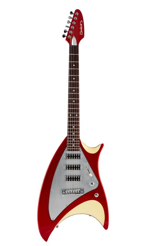 Backlund Breadliner Electric Guitar-Red-Creme image 1